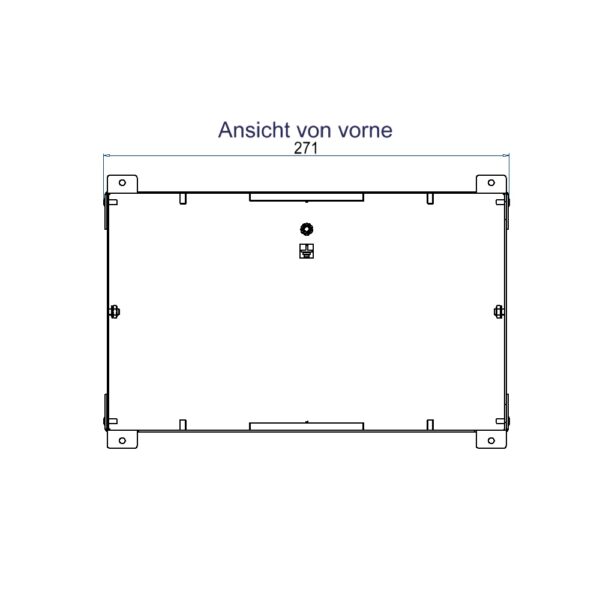 Produktbild WAD 146 400  -  Wandauslass WAD Gehäuse Typ 46 für Steckdoseneinsatz horizontal
